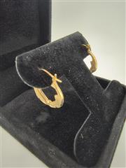 Gold Earrings 14K Yellow Gold 1.3g